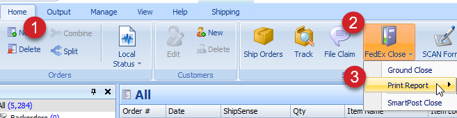 Printing a FedEx Manifest for Ground Close Shipments : ShipWorks Support