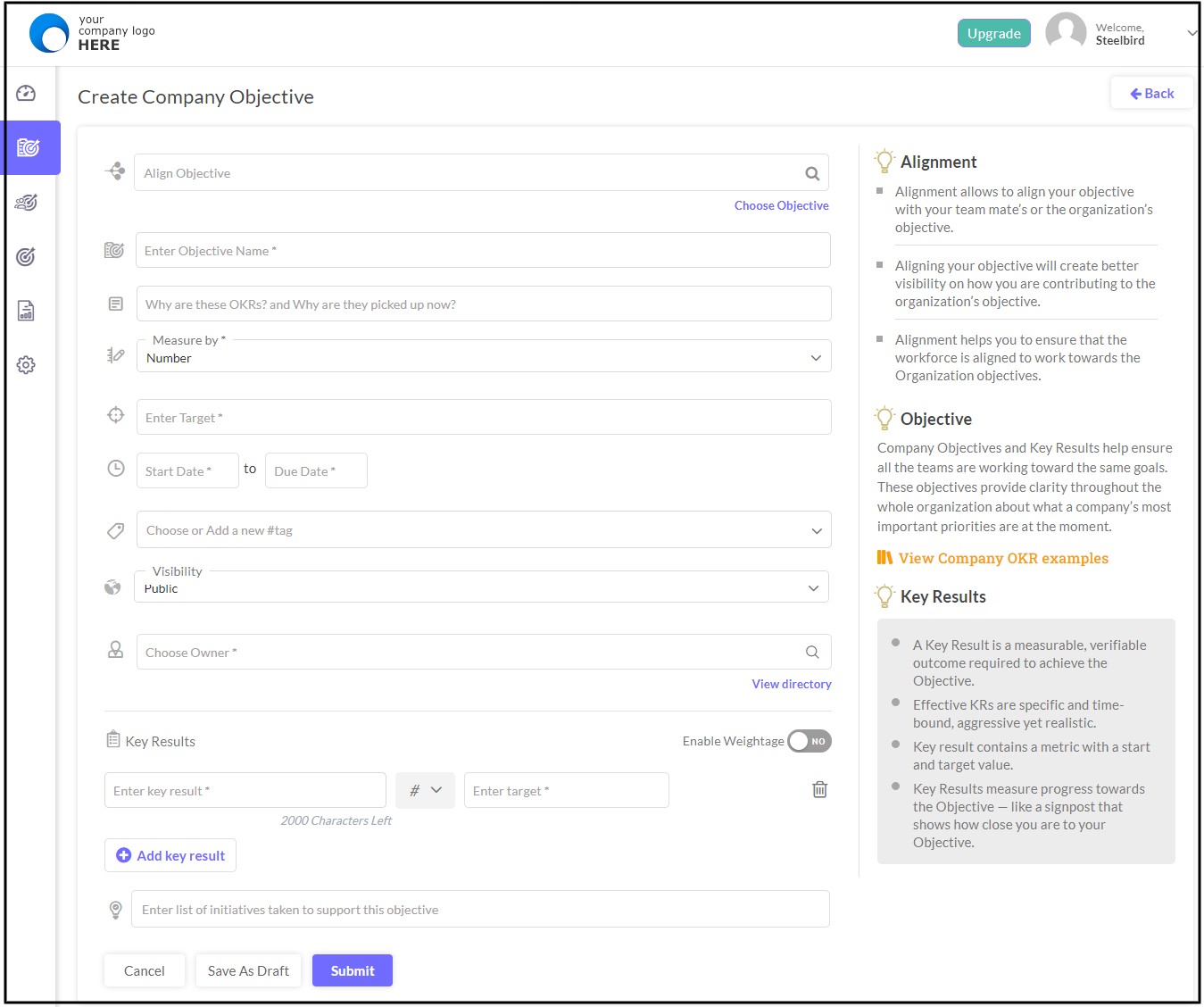 How to Create Company OKR? Synergita