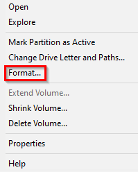 Formatter Options Windows
