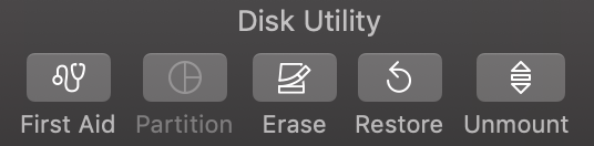 Click Erase