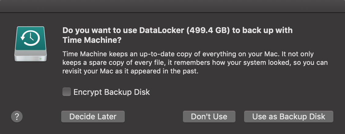 Time Machine macOS