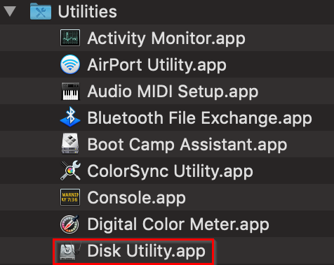 macOS Disk Utility App