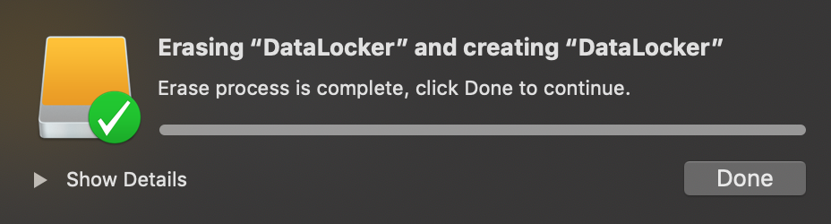 Format Running macOS