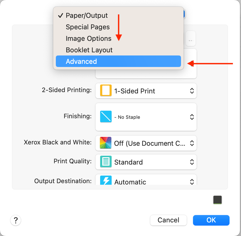 Mac Xerox Printer Accounting Setup [Faculty and Staff] Wake Forest Law Help Desk