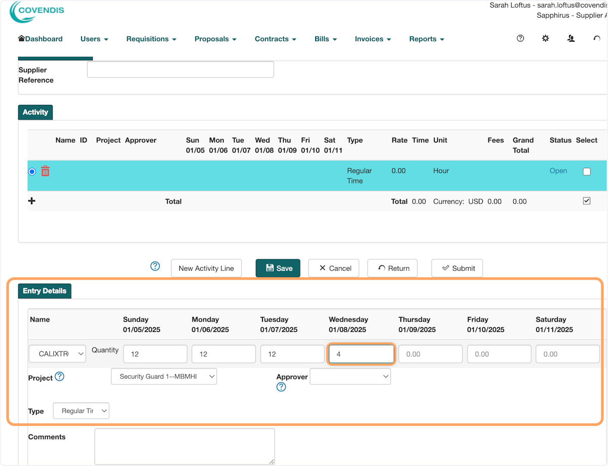 inout all regular time for the week