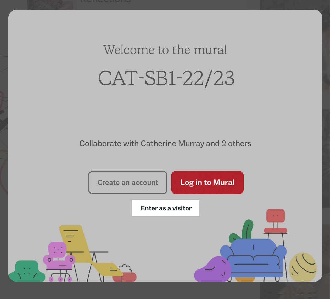 Welcome to the mural screen in MURAL