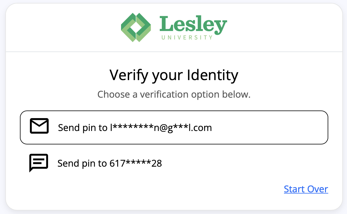 Screenshot of pop-up window