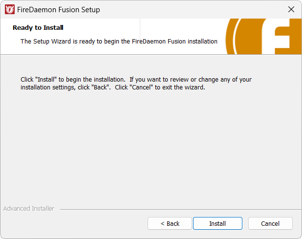 FireDaemon Fusion Setup Ready to Install