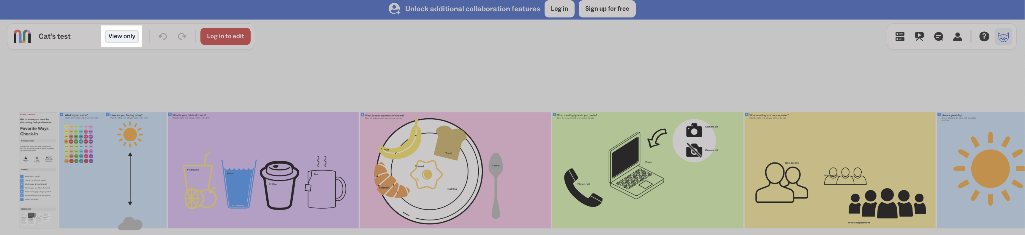 Visitor view of an archived 'View only' mural