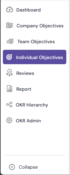 Left Navigation Menu