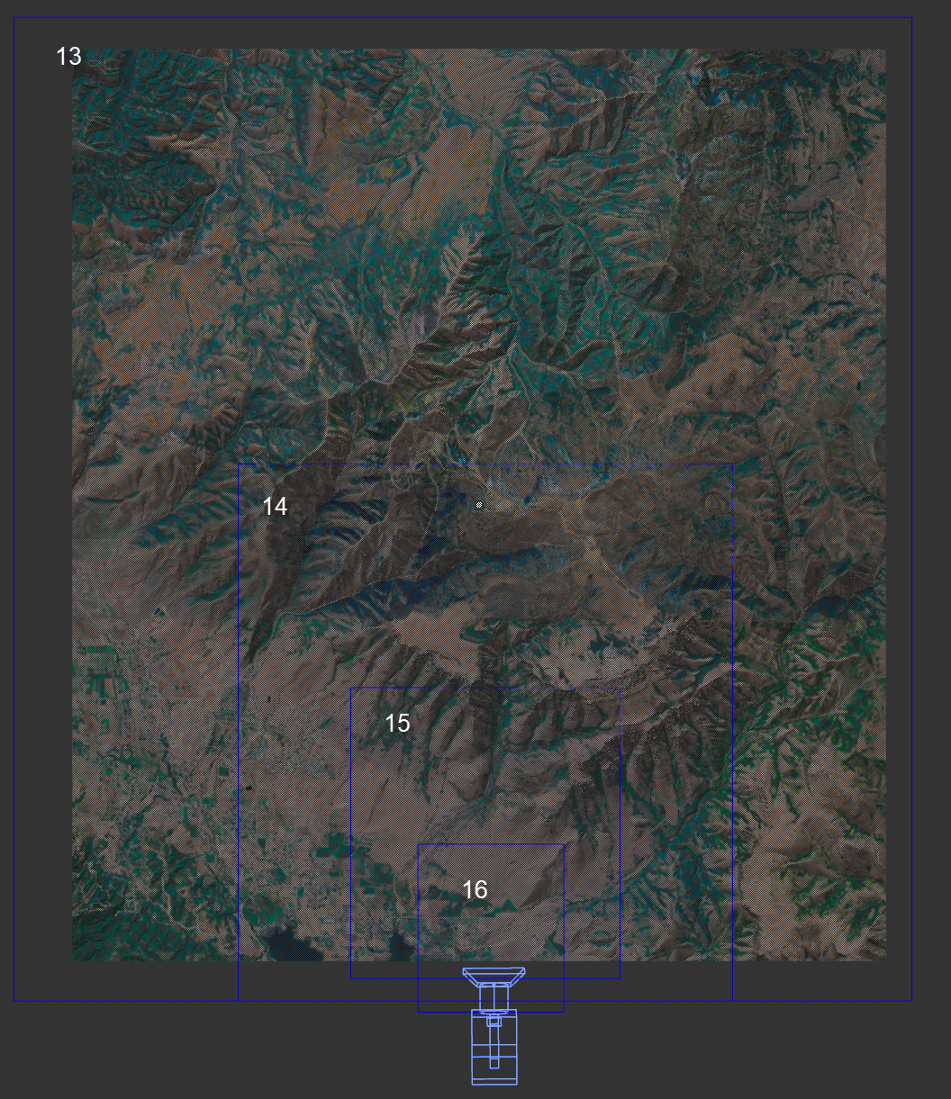 main level + 3 sub levels