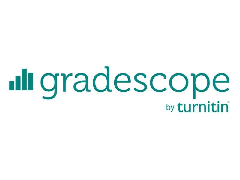 Gradscope logo by turnitin in green