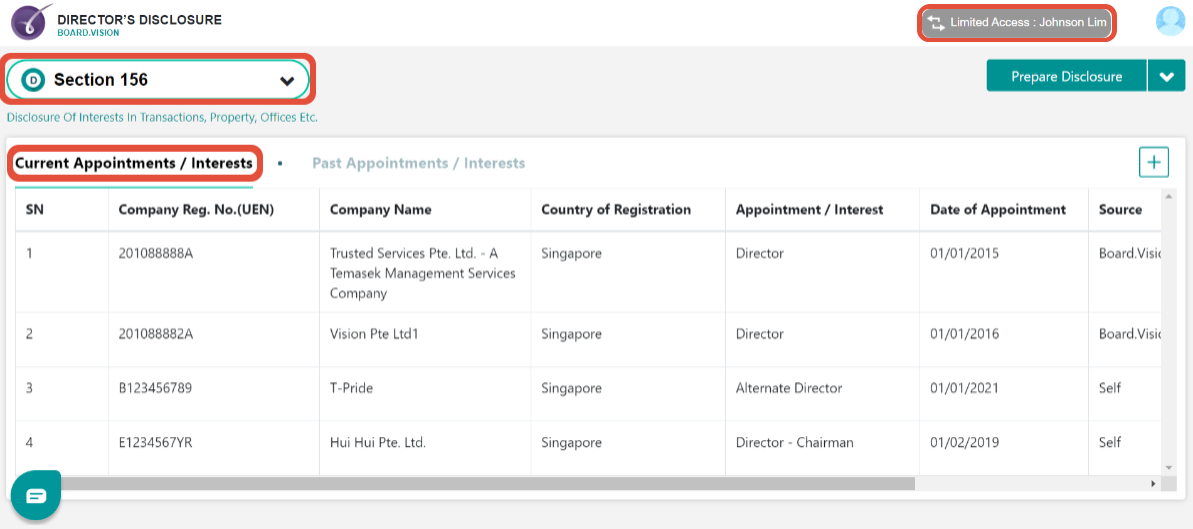 How To Make Changes To A Director s Shareholding Or Interest And View The Transaction History 
