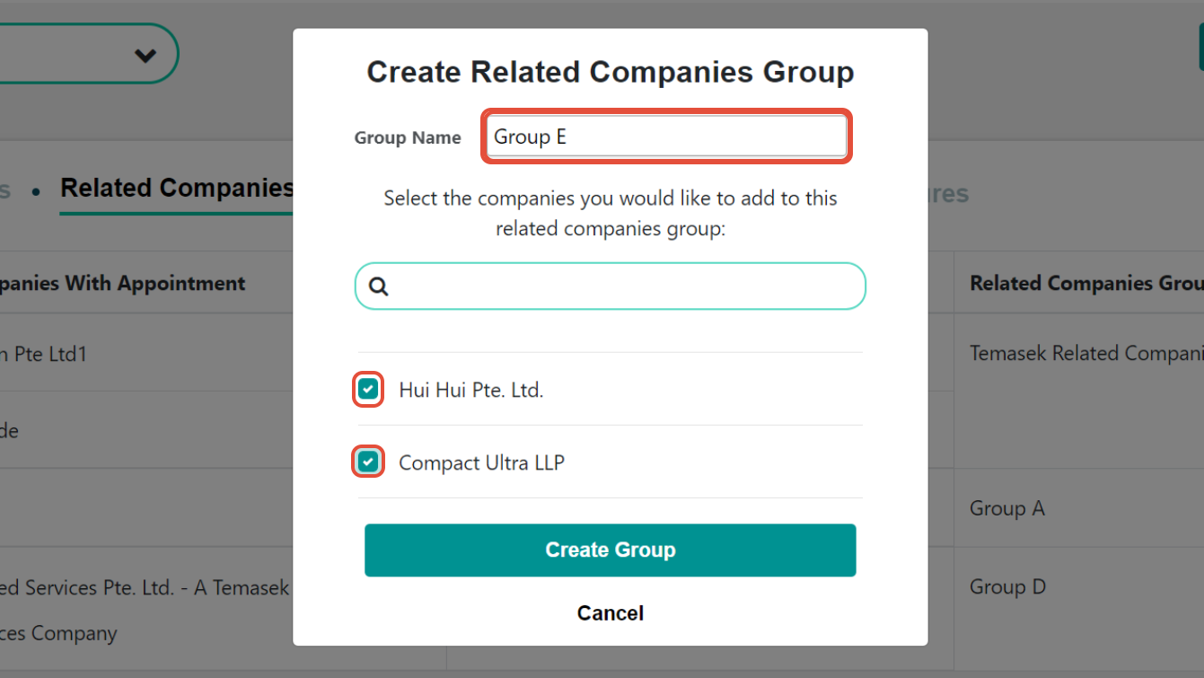 How to Create a Group of Related Companies Board.Vision