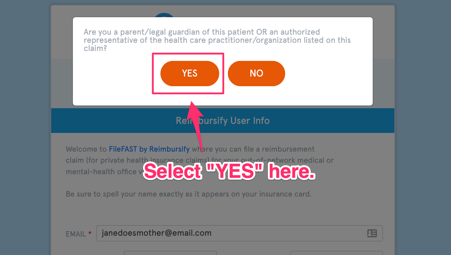 How do I file a claim for a minor dependent? Reimbursify Customer Care