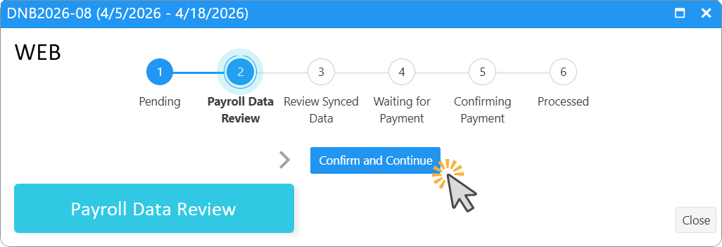 Payroll Period Closure Job 1: review payroll data