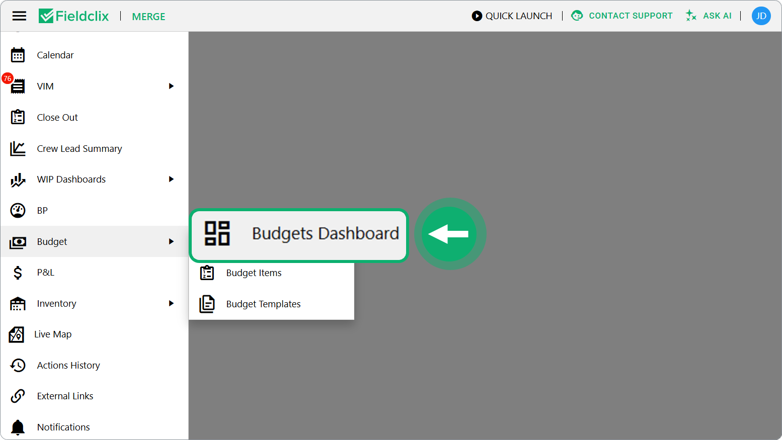 Open Budgets dashboard