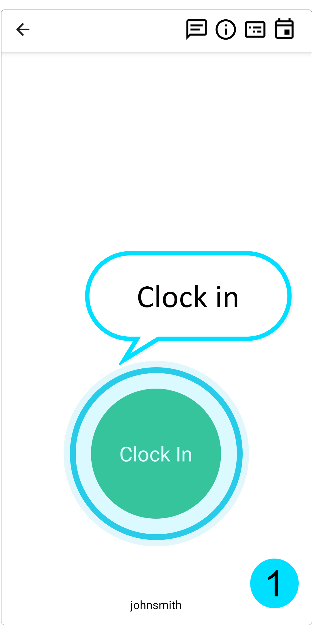 Clock in