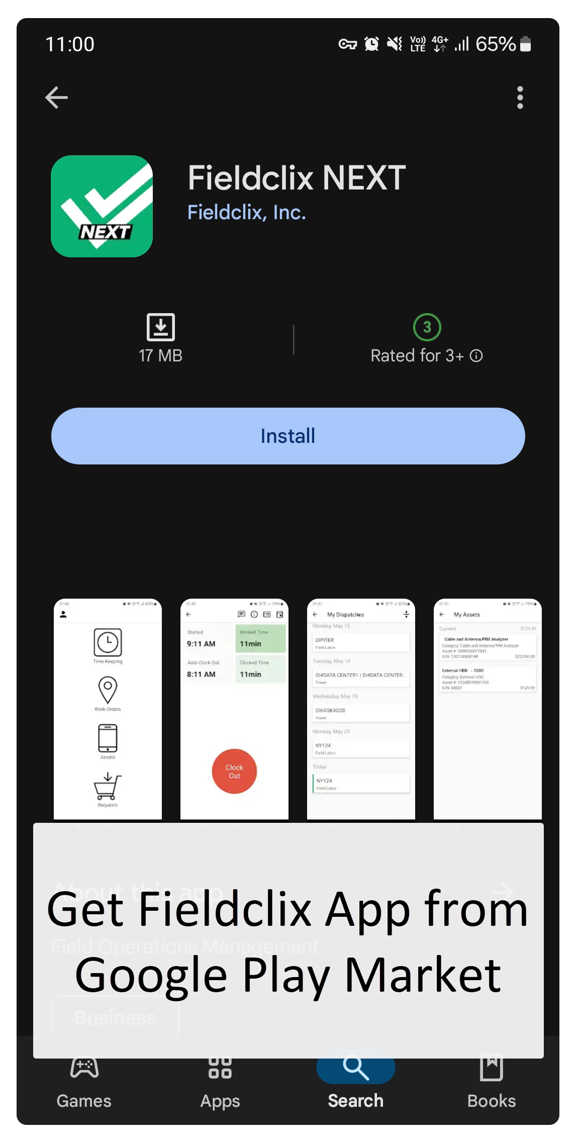 Get Fieldclix Mobile App in Android