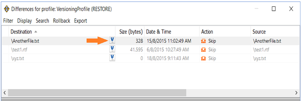 RollBack/Restore from Version files : 2BrightSparks Help and Support