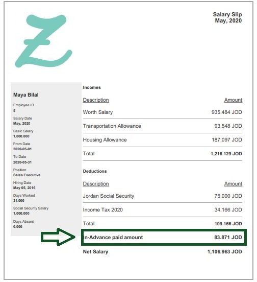 Calculate Vacation InAdvance Salary ZenHR