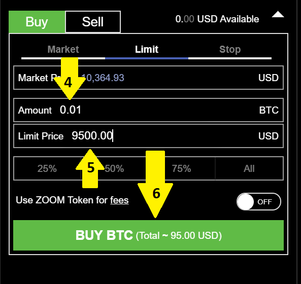 How Do I create a Limit Order Support