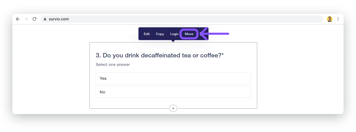 How To Move A Question To Another Page Survio
