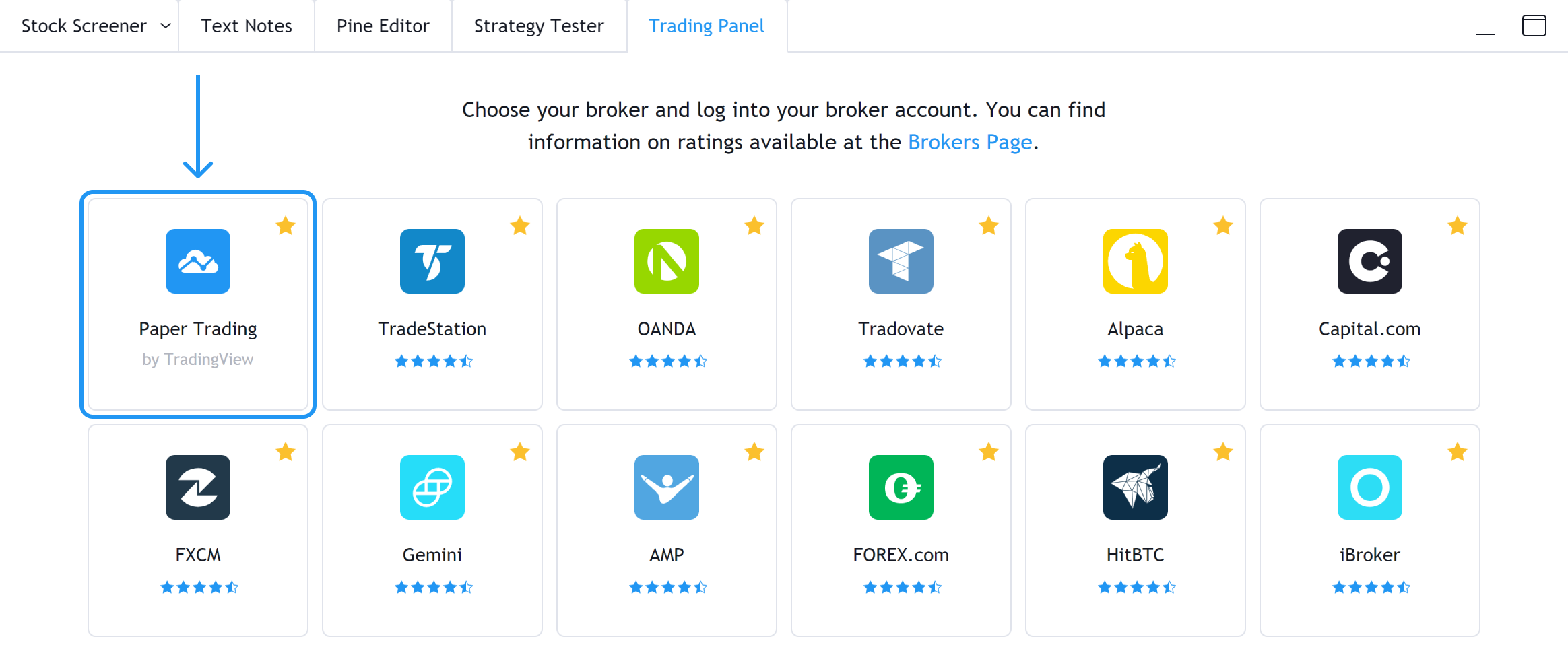 فعال سازی ترید آزمایشی در تریدینگ ویو TradingView