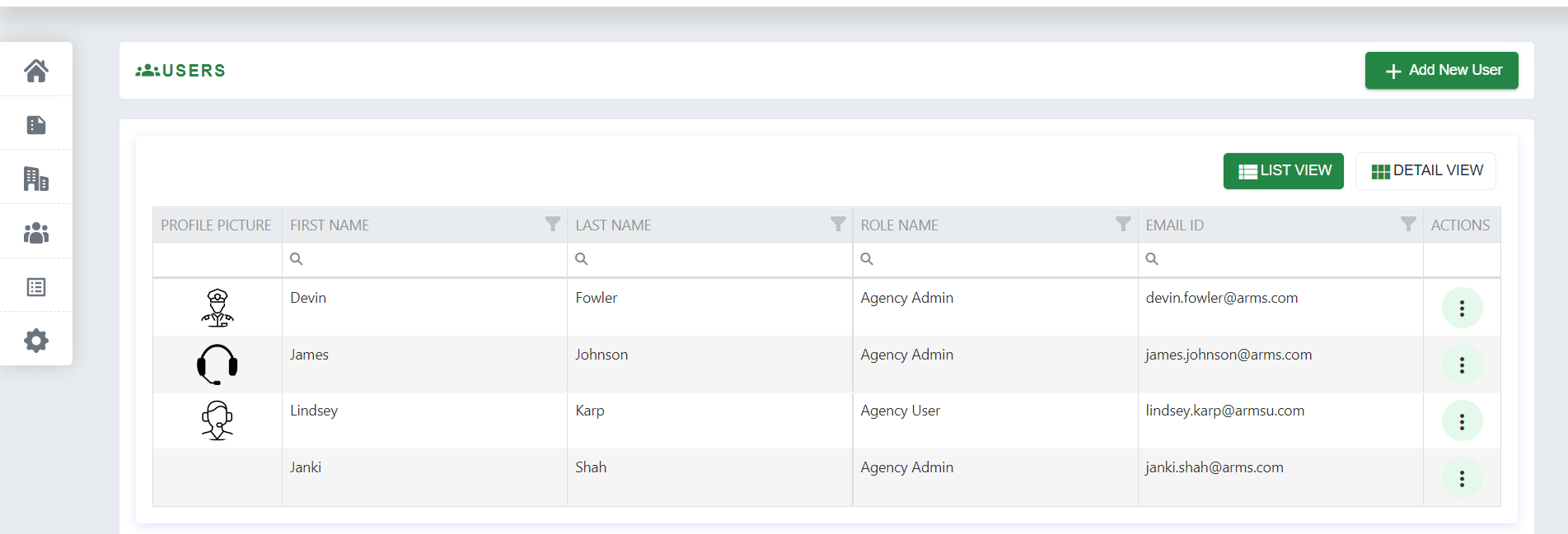 Users - ARMS Courtyard