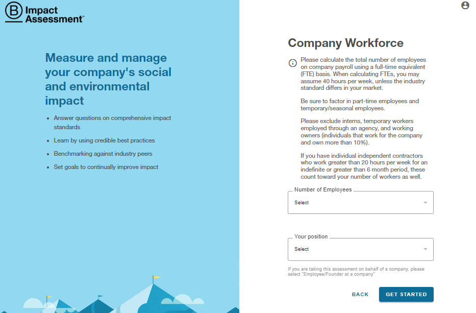 Sign Up For The B Impact Assessment B Impact Assessment Knowledge Base Sign Up For The B Impact Assessment B Impact Assessment Knowledge Base