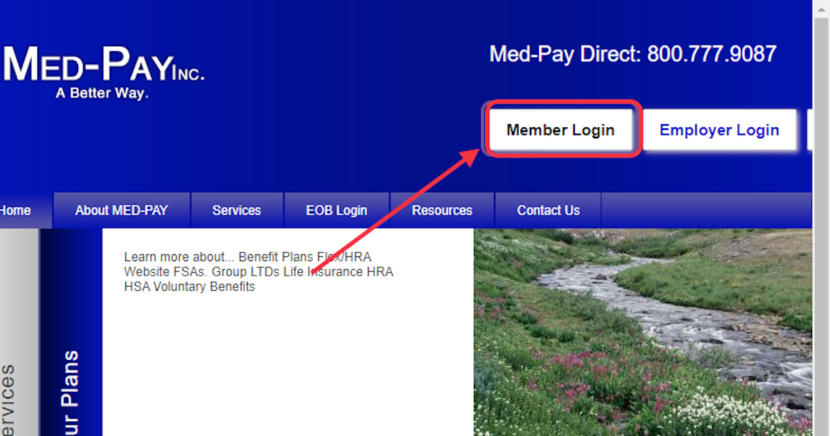 Click on Member Login