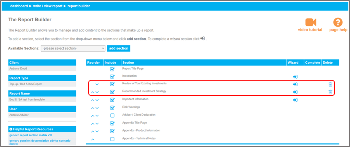 How to write a bed & ISA report