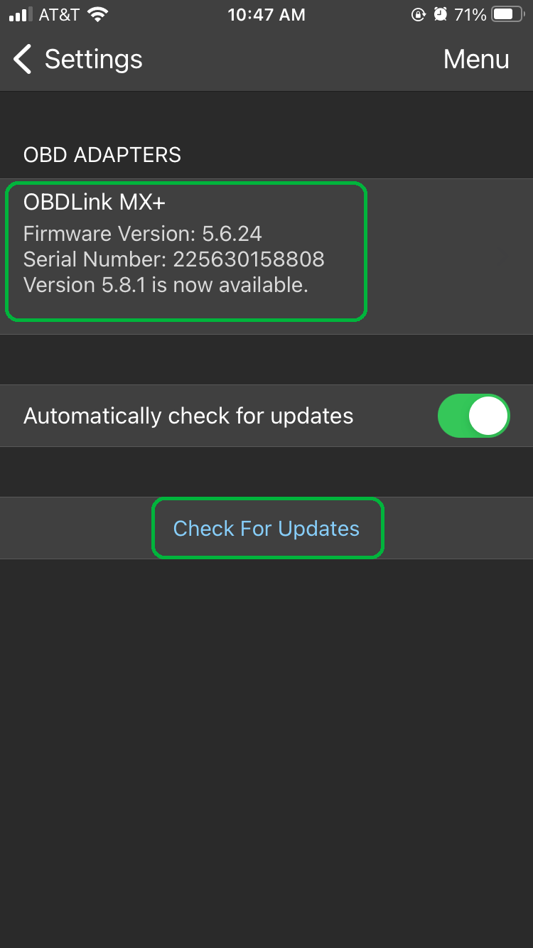 Update OBDLink® Adapter Firmware OBDLink