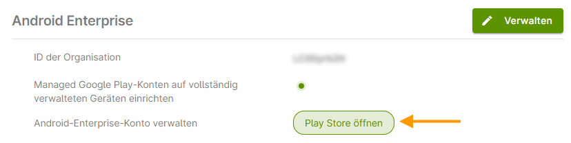 Play Store öffnen