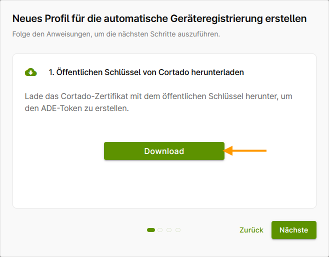 öffentlichen Schlüssel herunterladen