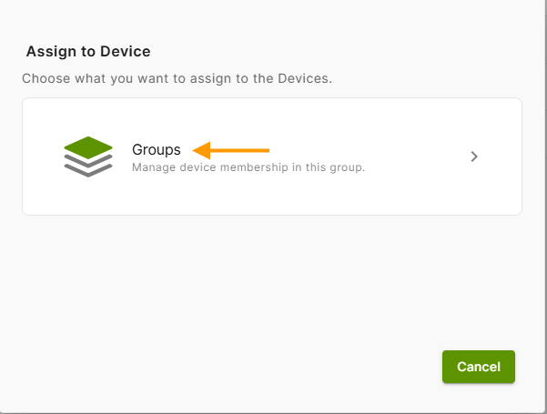 click on Groups