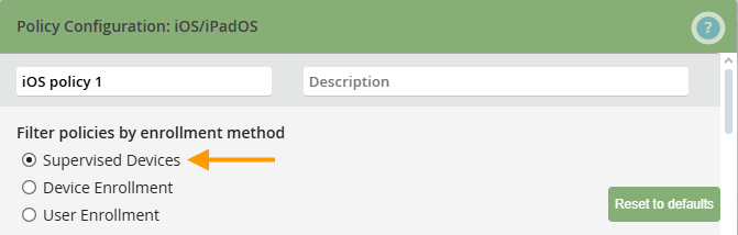 keep supervised devices
