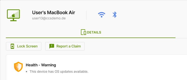 Health status yellow