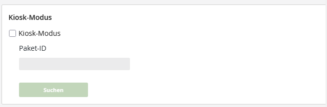 Kiosk-Modus konfigurieren