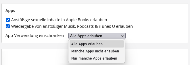 App-Richtlinien konfigurieren