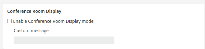 configure conference room display