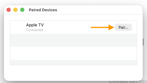 Pair Apple TV