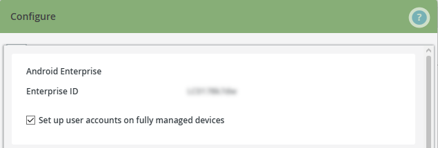 configure Android Enterprise