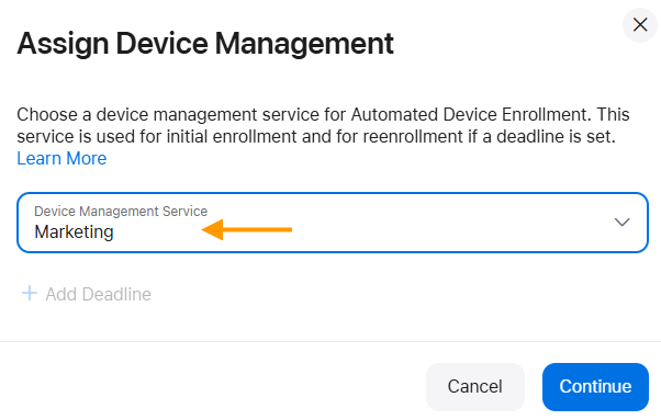 assign device management