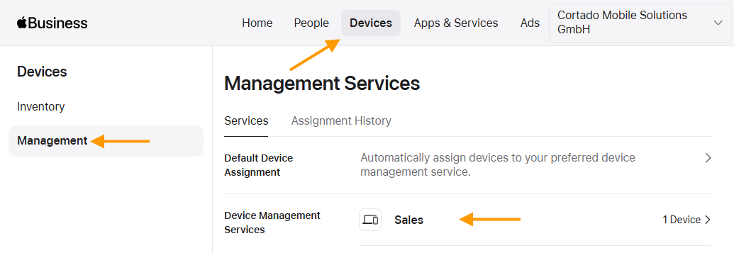 select device management service