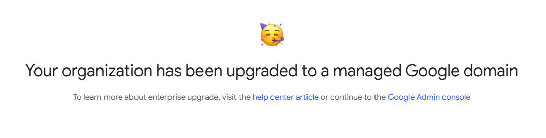upgrade was successful