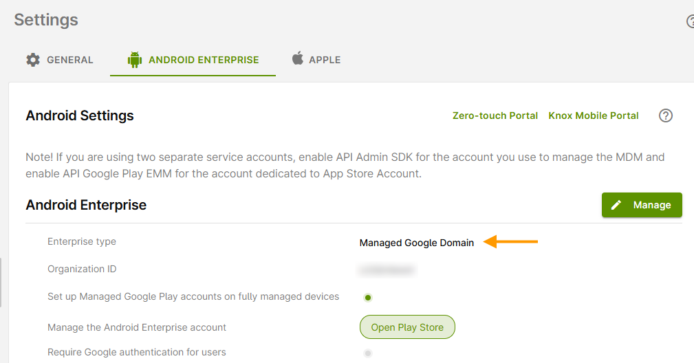 managed Google Domain