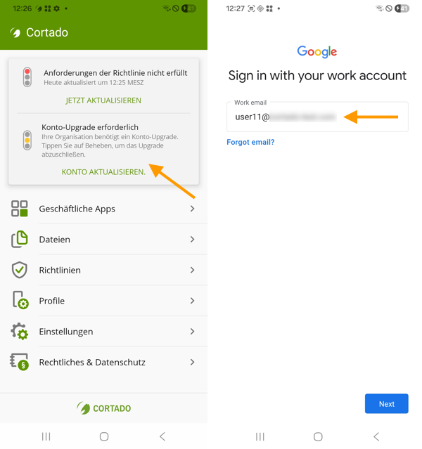 mit Google-Konto anmelden