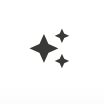 Screenshot of the HelperBot button, which is a picture of three sparkles. One big sparkle on the left and two smaller sparkles on the right. This button is located in the top right corner of your Labflow or Spark screen to the left of your name and email address.