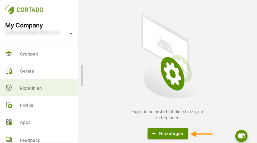 neue Richtlinie hinzufügen